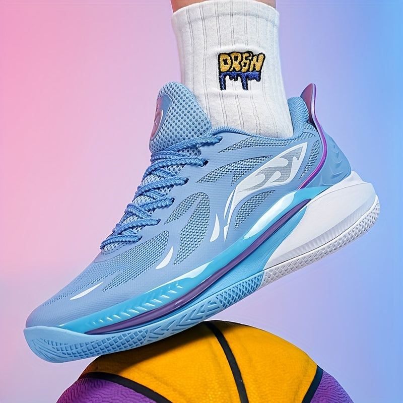 CloudRise Elite court shoe in blue and white, worn by a player.