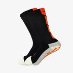 Set of 3 Pairs of Medium-Cut Non-Slip Sports Socks, product detail.