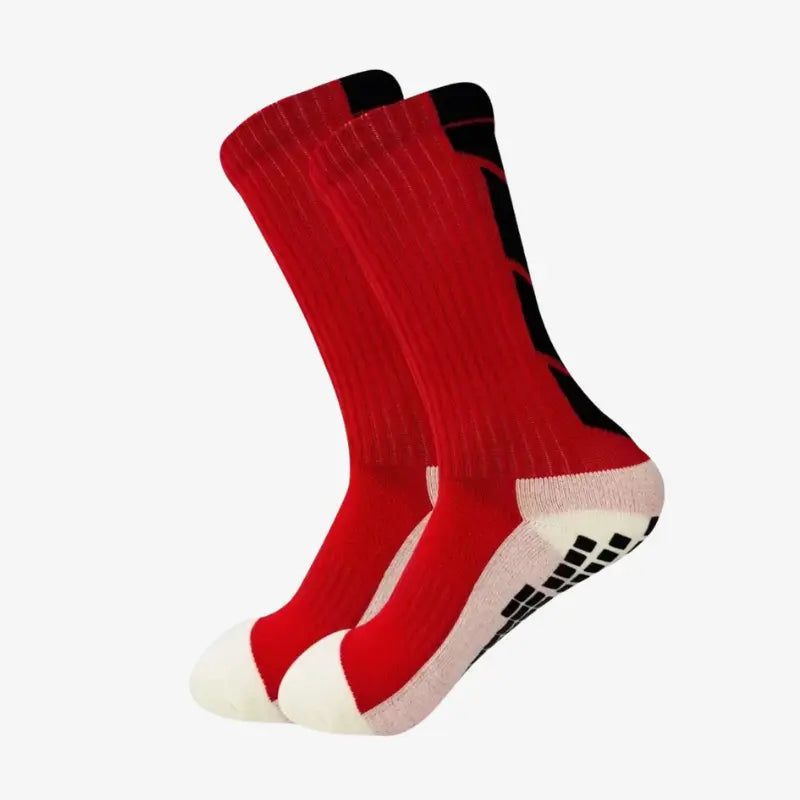 Set of 3 Pairs of Medium-Cut Non-Slip Sports Socks, product detail.