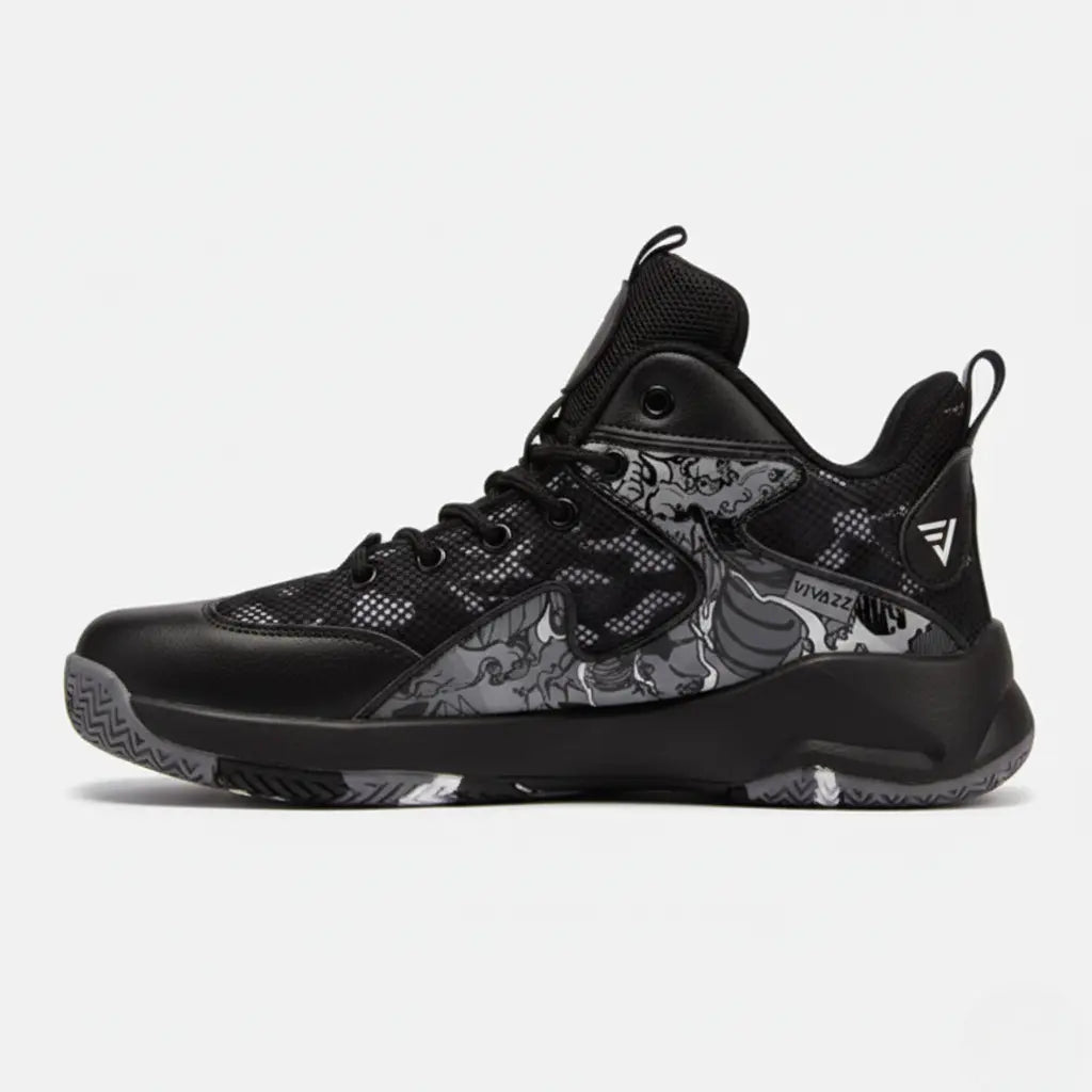 Vivazz All Black Basketball and Volleyball Shoes