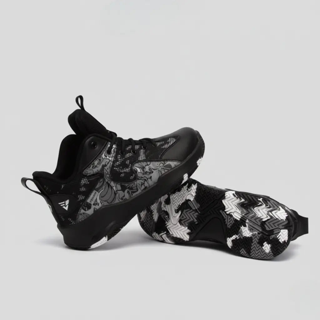 Vivazz All Black Basketball and Volleyball Shoes