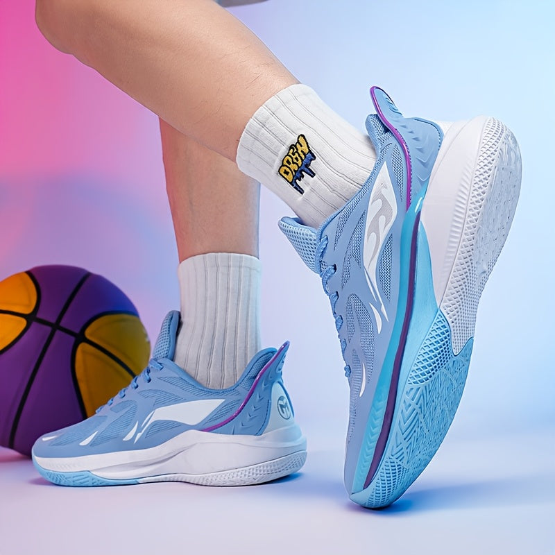 CloudRise Elite court shoe in blue and white, worn by a player.