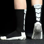 Set of 3 Pairs of Medium-Cut Non-Slip Sports Socks, product detail.