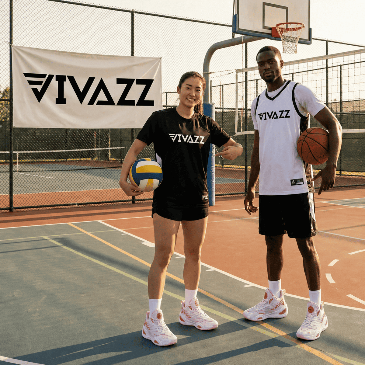 Vivazz DunkX Basketball and Volleyball Shoes