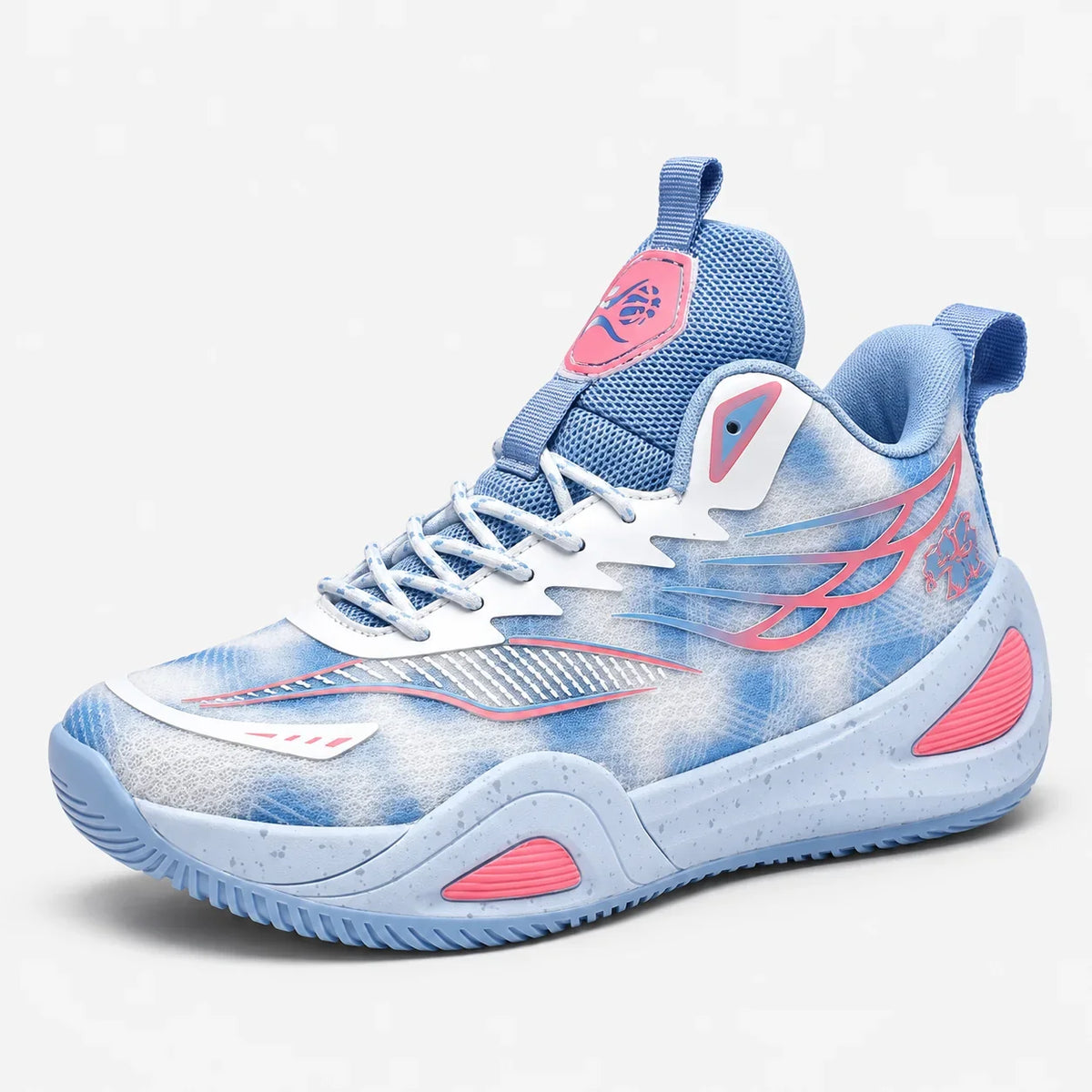 Vivazz DunkX Volleyball Shoes — Front three-quarter view — color=blue